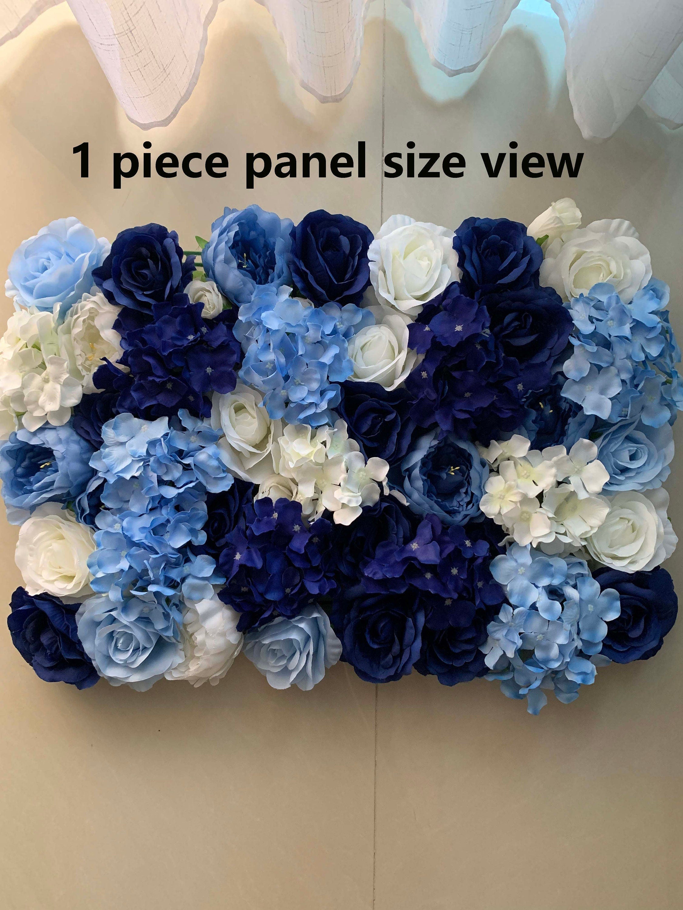 Royal Blue Flower Wall Floral Wall for Wedding Photography Backdrop  Special Event Party Decor Panels