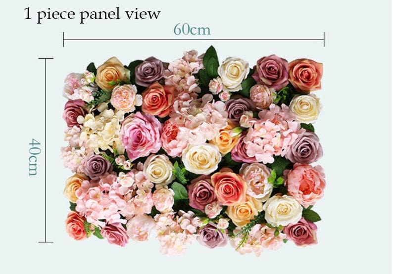 Spring Pink Flower Wall Wedding Photography Backdrop Special Event Party Boutique Shop Arrangement Decor Floral Panels