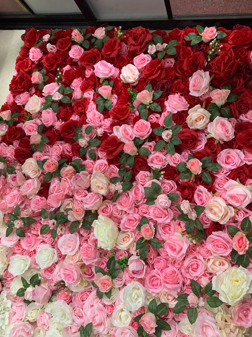 Gradual Color Floral Wall Wedding Arrangement Fake Flower Wall Backdrop Bridal Shower Event Salon Party  Photography Panel 15.75"x23.62"