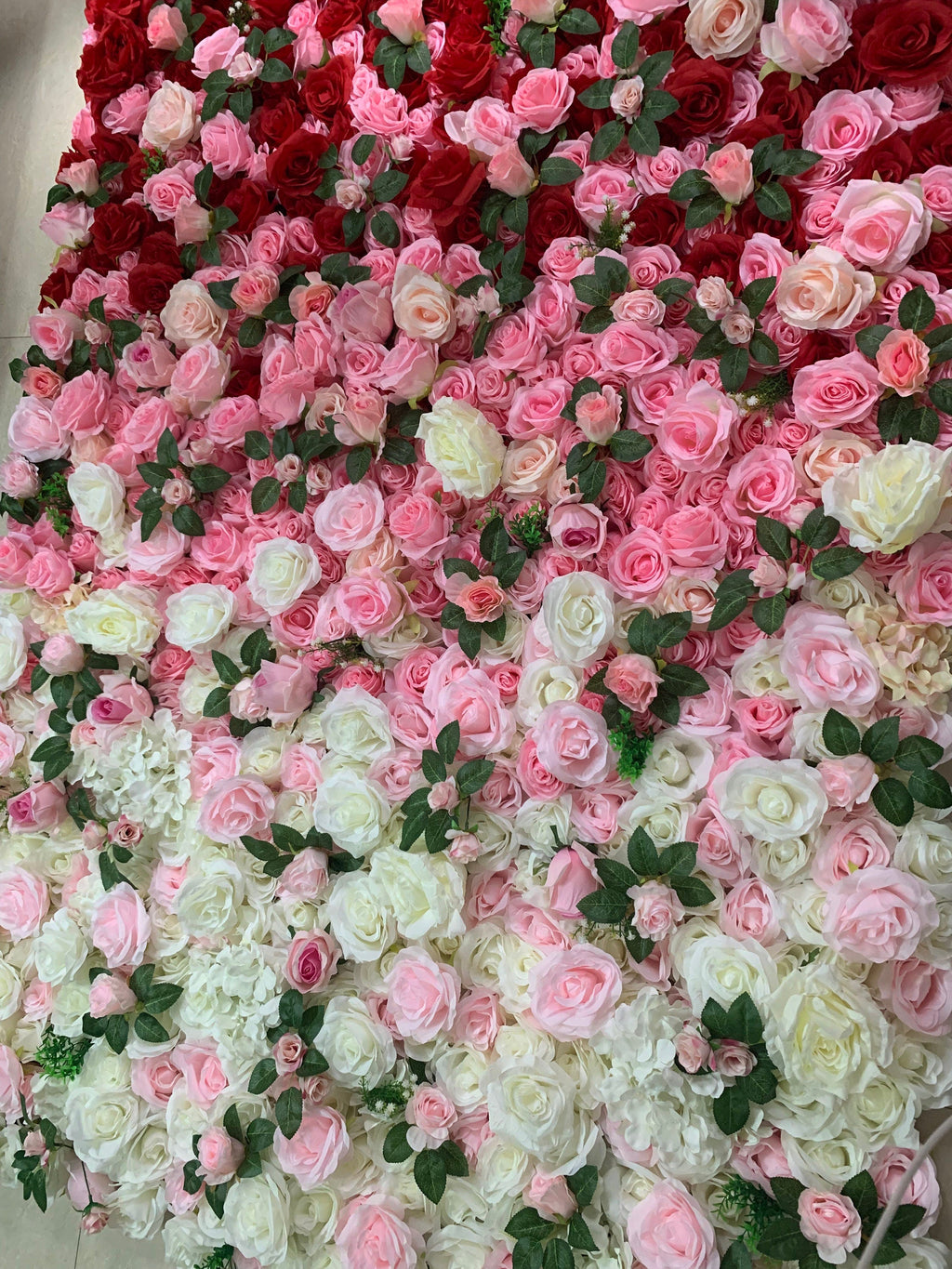 Gradual Color Floral Wall Wedding Arrangement Fake Flower Wall Backdrop Bridal Shower Event Salon Party  Photography Panel 15.75"x23.62"