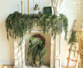 Christmas decorations Artificial Simulation Pine Needle Emulation Pine Nut Branches Hanging Basket Fake Plants Wedding Event Home Decoration