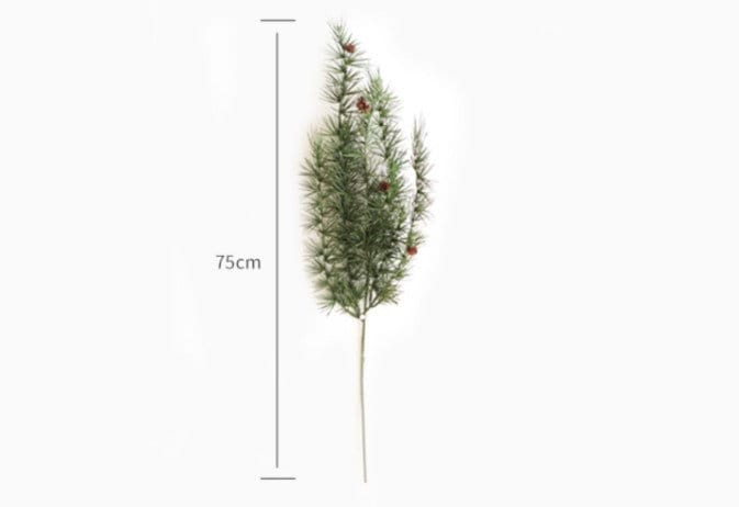 Christmas decorations Artificial Simulation Pine Needle Emulation Pine Nut Branches Hanging Basket Fake Plants Wedding Event Home Decoration