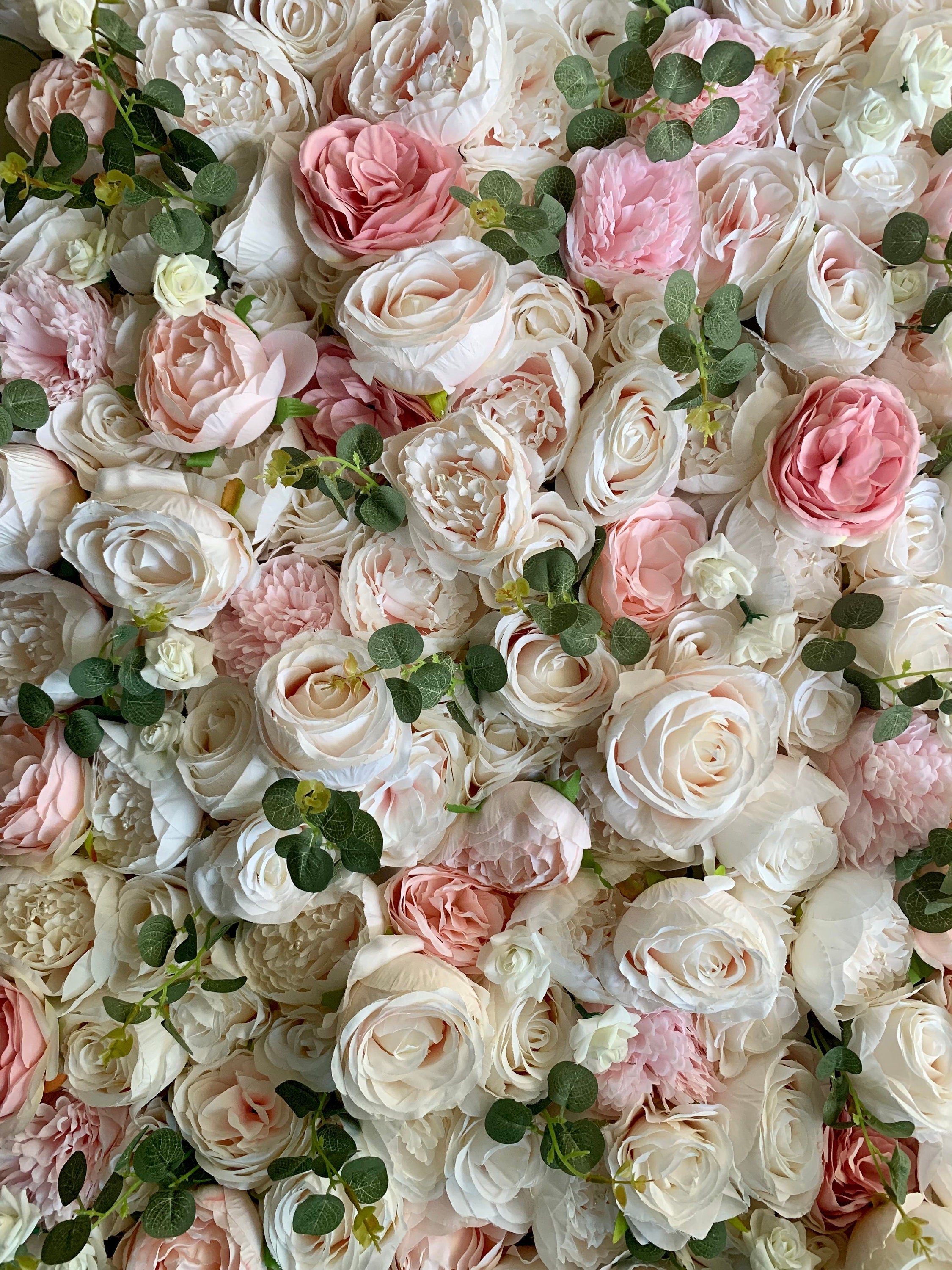Baby Pink Fake Flower Wall For Wedding Photography Backdrop Special Event Party Boutique Shop Decor Floral Panels 40x60cm