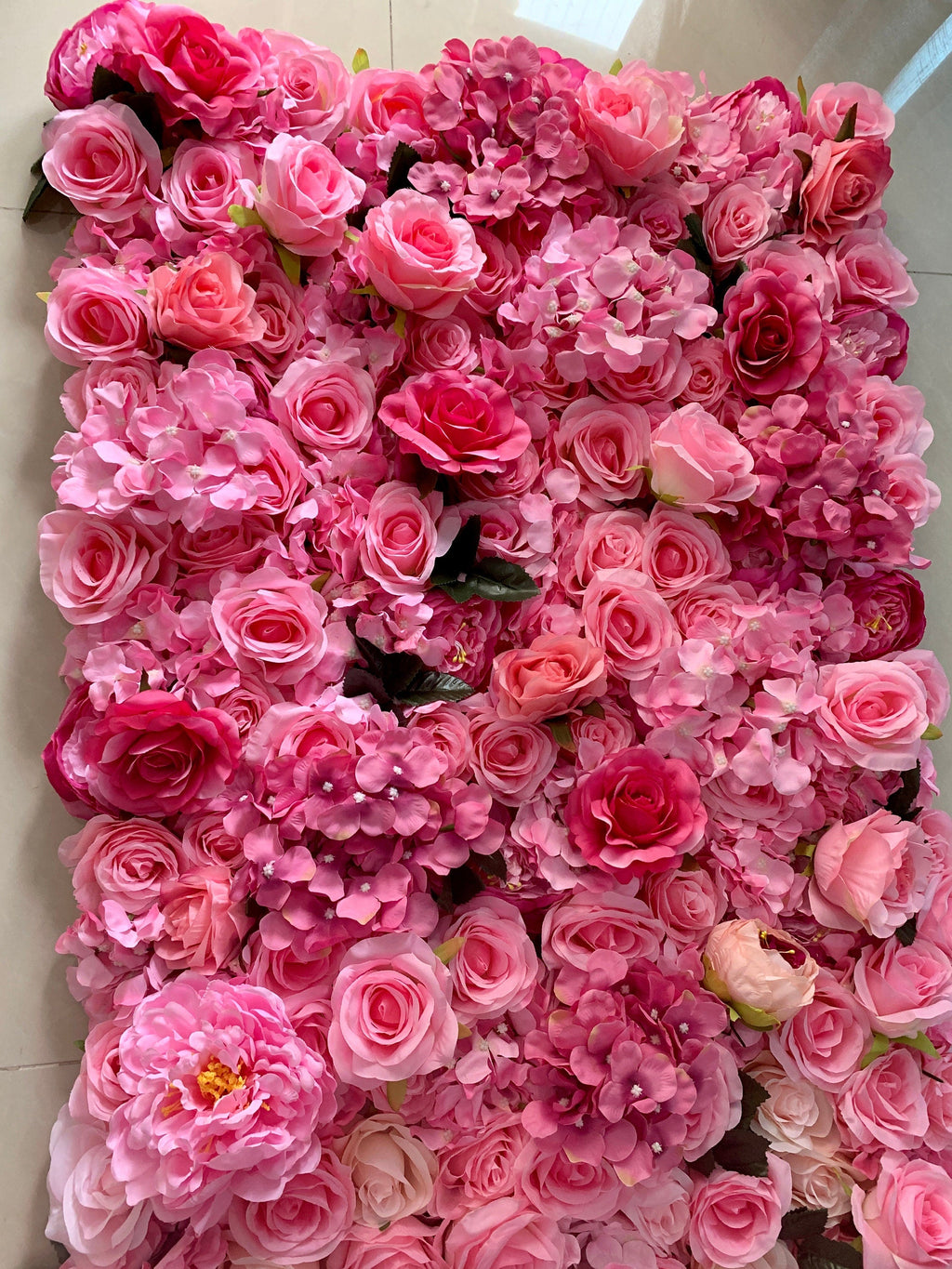 Gradual Color Floral Wall For Wedding Arrangement Fake Flower Wall Backdrop Bridal Shower Event Salon Party Photography Panel 15.75"x23.62"