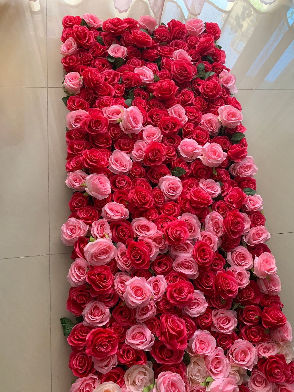 Pink Gradul Floral Wall For Wedding Photography Backdrop Bridal Shower Event Salon Party Arrangement Decor Floral Panels 40x60cm