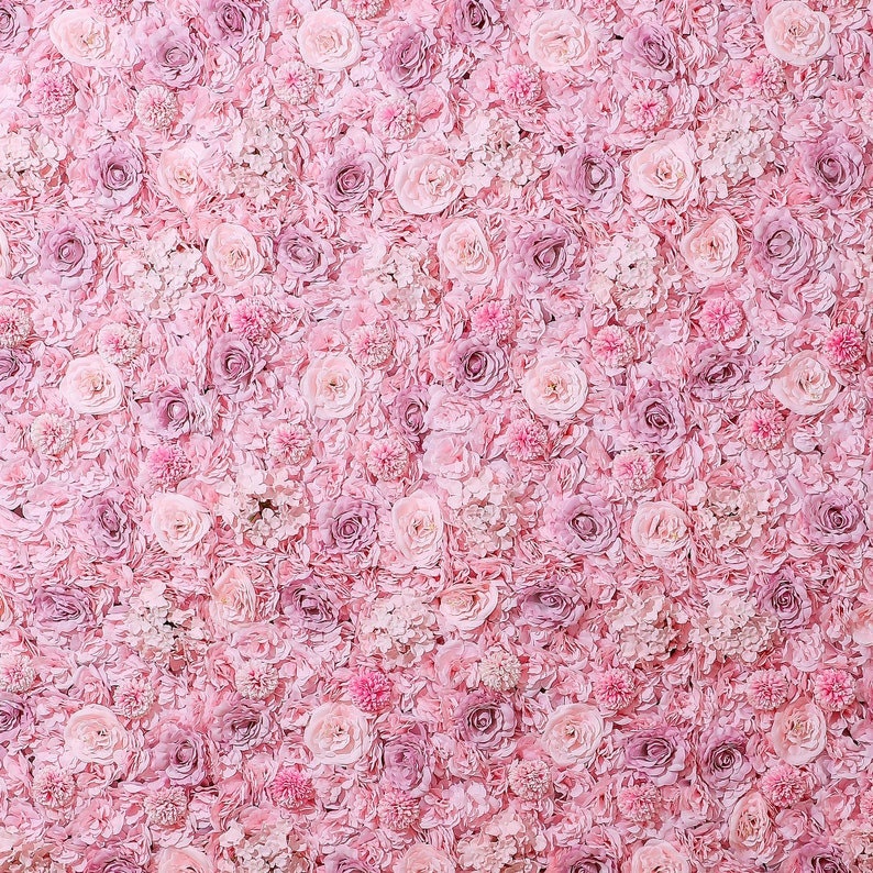 Candy Pink Flower Wall Artificial Flower Backdrops For Romantic Photography Baby Shower Bridal Shower Home Decor Panel