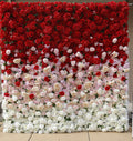 Gradual Color Artifical Flower Wall For Wedding Arrangement Event Salon Party Photography Backdrop Fabric Rolling Up Curtain Fabric Cloth