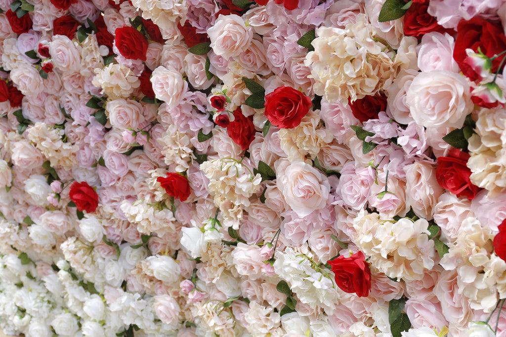 Gradual Color Artifical Flower Wall For Wedding Arrangement Event Salon Party Photography Backdrop Fabric Rolling Up Curtain Fabric Cloth