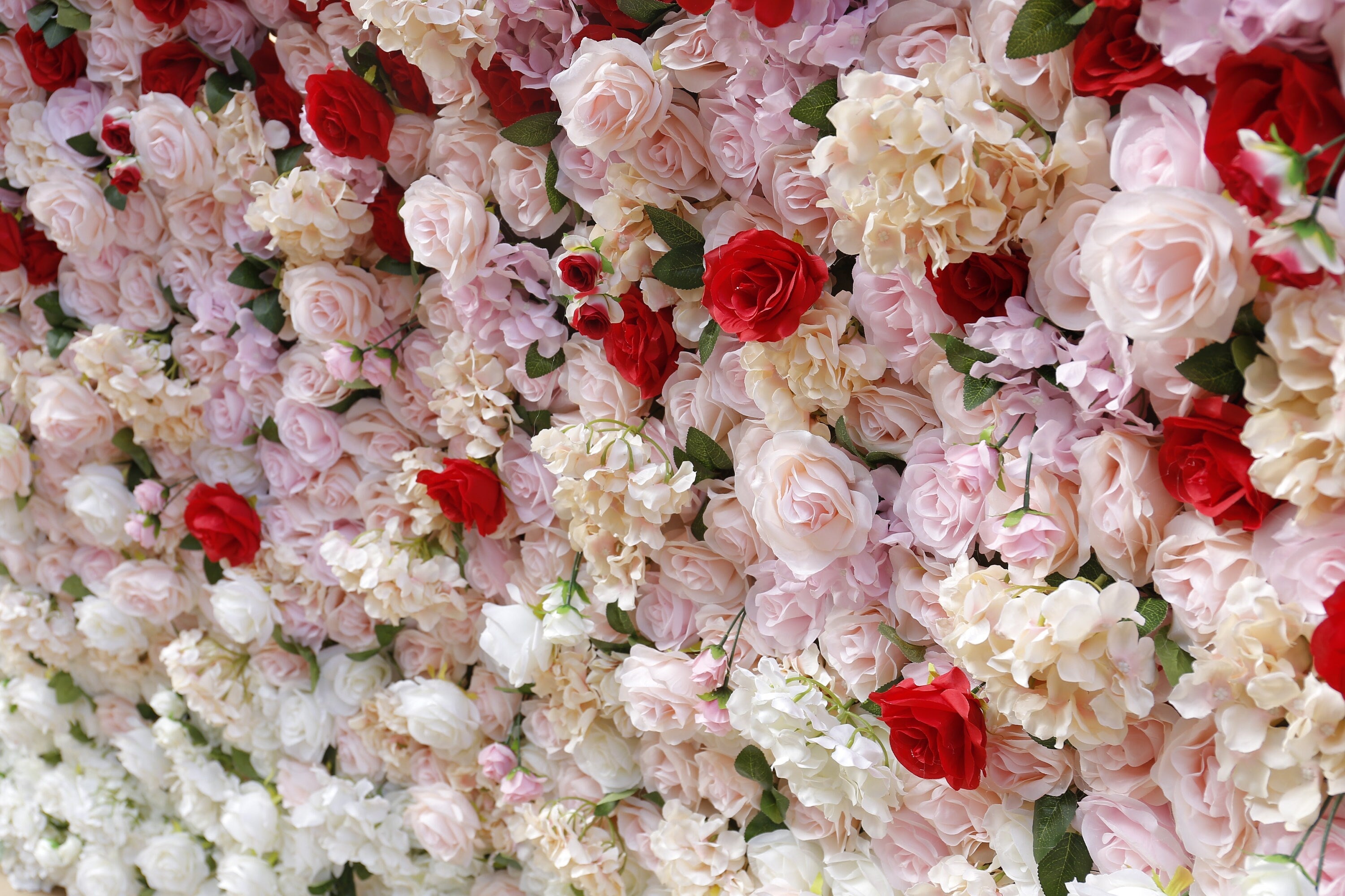 Gradual Color Artifical Flower Wall For Wedding Arrangement Event Salon Party Photography Backdrop Fabric Rolling Up Curtain Fabric Cloth
