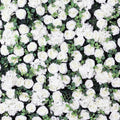 White in Foliage Flower Wall Home Shop Party Holiday Wall Decor Photography Backdrop Setting Eucalyptus Roses Panels 15.75 x23.62inch