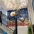 Gradual Royal Blue Flower Wall For Wedding Photography Backdrop Bridal Shower Special Event Salon Arrangement Decor Floral Panels