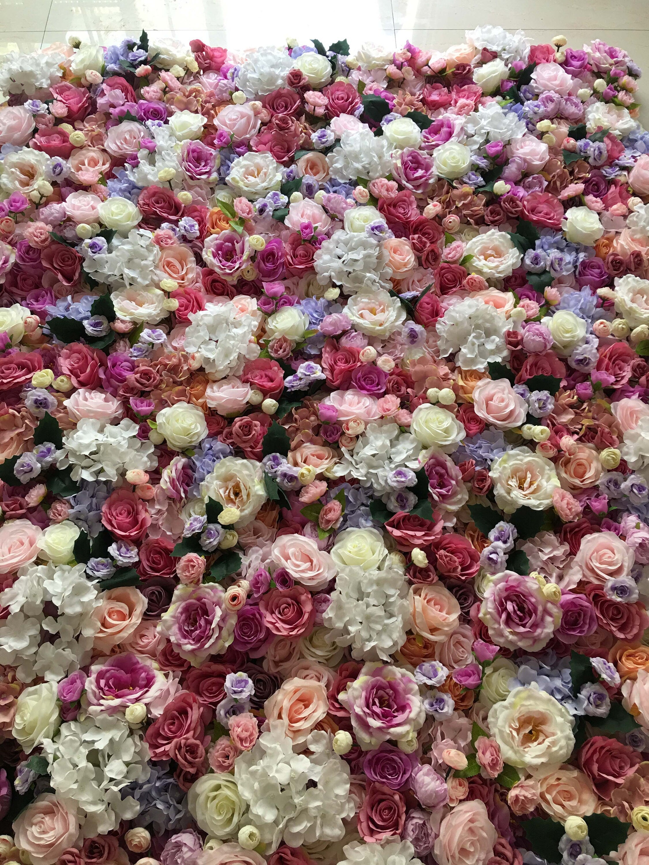 Flower Wall For Wedding Photography Backdrop Bridal Shower Baby Shower Salon Special Event Arrangement Floral Panels