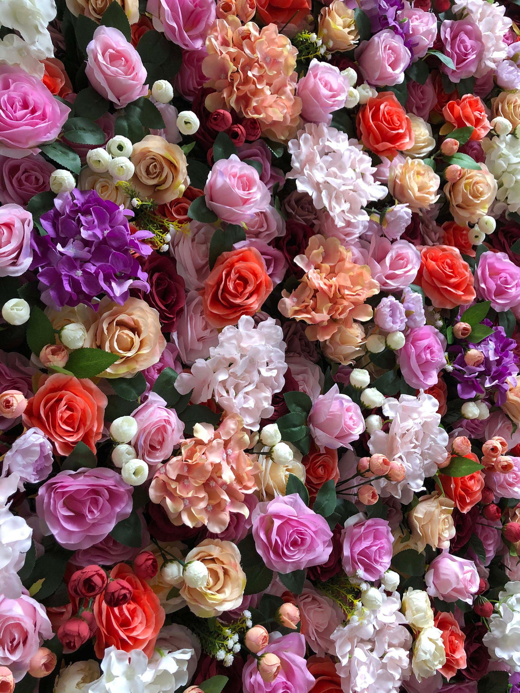 New Fake Flower Wall for Wedding Photography Backdrop Simulation Rose for Special Event Party Decor Panel 15.75x23.62inch