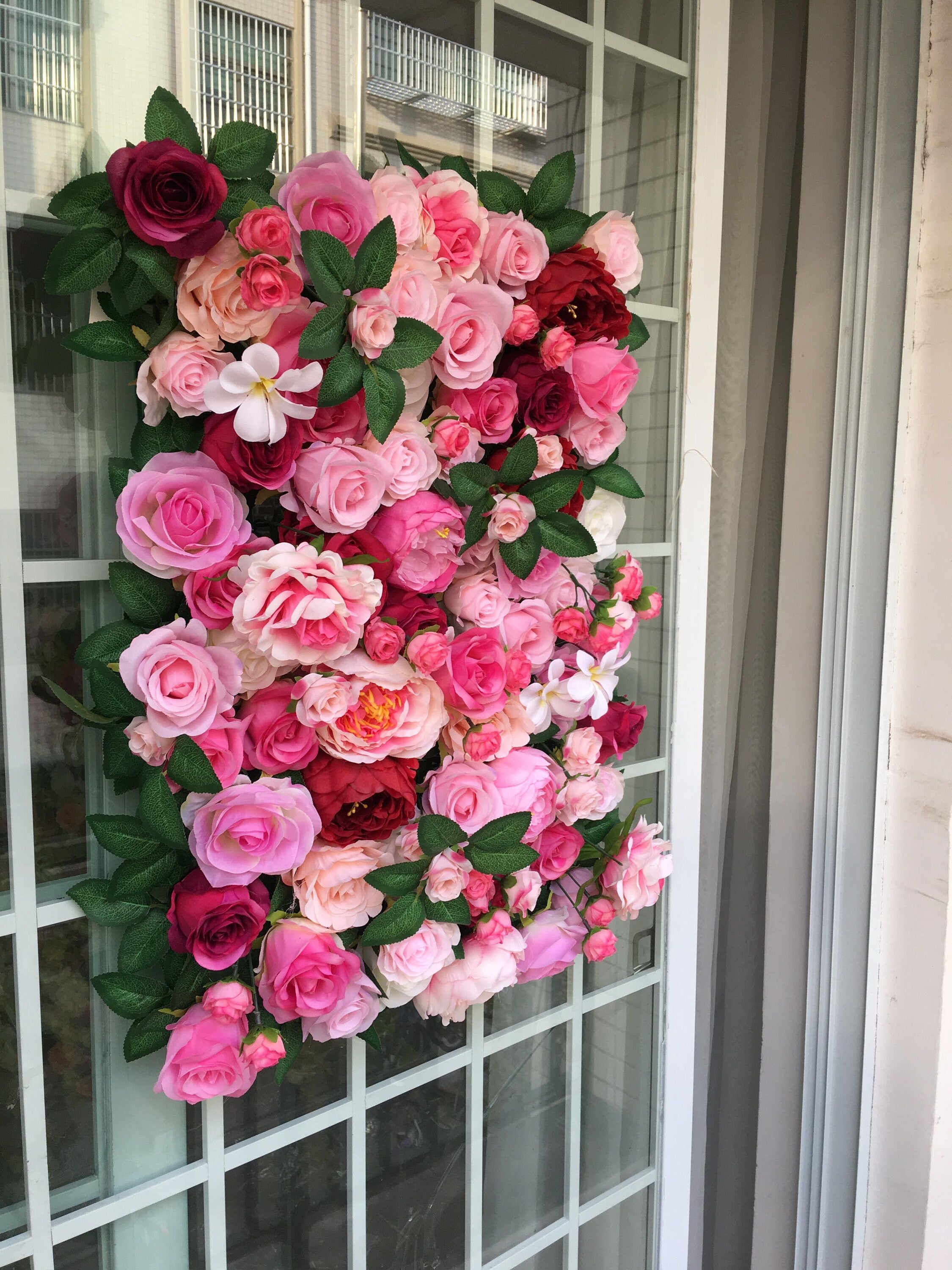 Simulation Flower Wall For Wedding Photography Backdrop Baby Shower Special Event Arrangement Decor Floral Panels 15.75x23.62inch