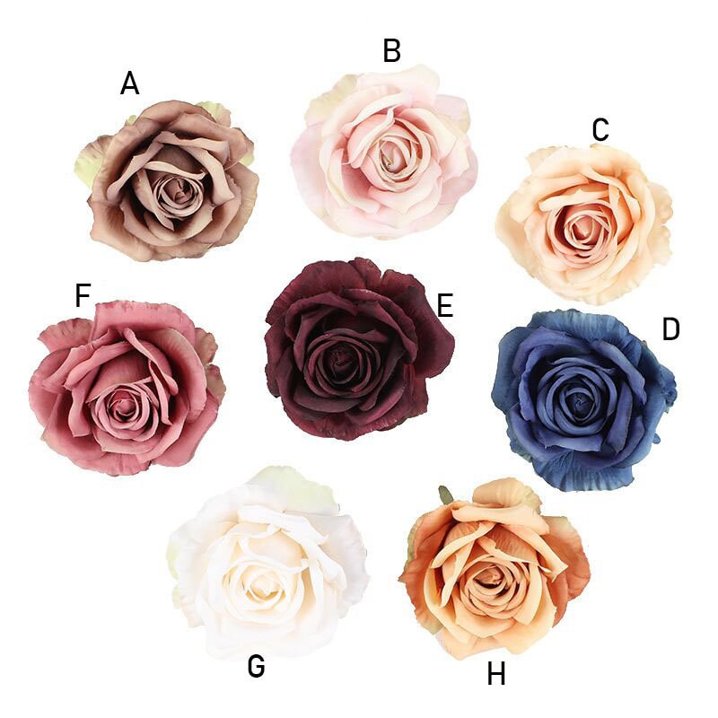 Artifical Simulation Camellia Rose Wedding Floral  Diam.10cm/3.9"  DIY Special Event DIY Accessory Flower heads  30pcs