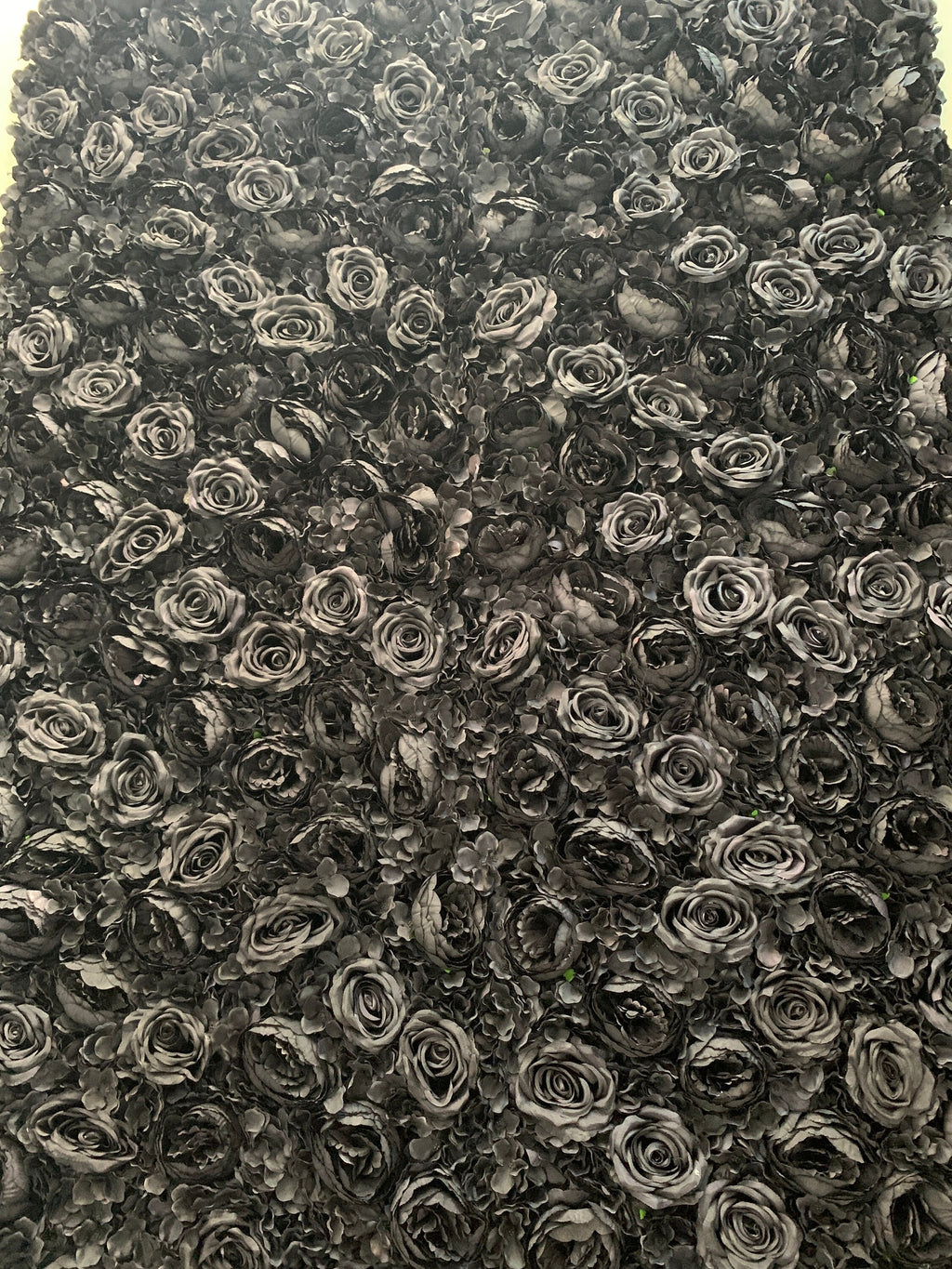Popular Black Flower Wall  for Wedding Photography Backdrop Special Event Salon Arrangement Decor Floral Panels 40x60cm