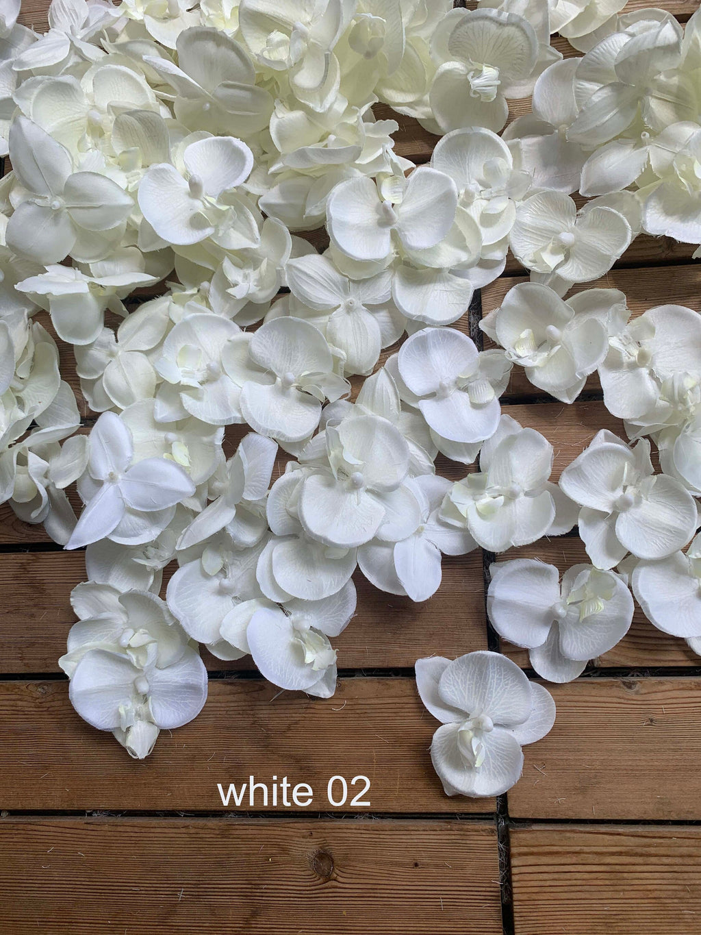 100 Heads Artificial Simulation Orchid butterfly FlowersDiam. 9cm/7cm  DIY Wedding Holiday Decoration Hat Shoes Accessories
