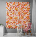 Orange Flower Wall For Romantic Photography Backdrop Baby Shower Bridal Shower Home Decor Floral Panels
