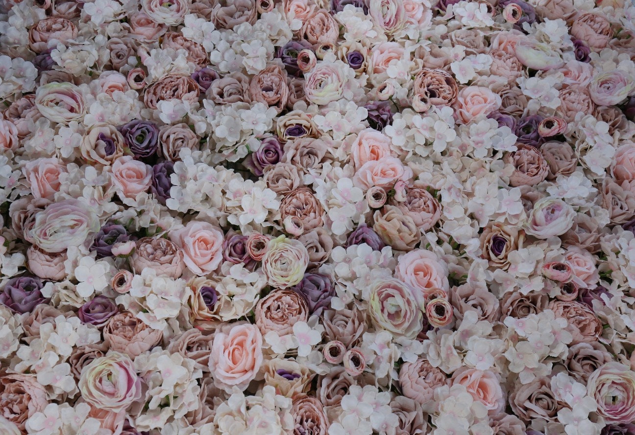Flower Wall For Boutique Shop Decor Wedding Backdrop Arrangement Special Event Bridal Shower Photography Floral Wall Panel 15.75 x23.62inch