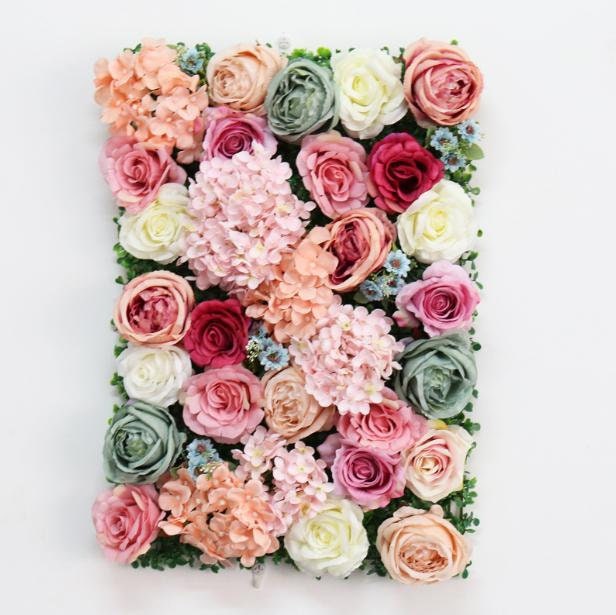 Colorful Flower Wall For Wedding Backdrop Special Event Bridal Shower Backdrop Arrangement Decor Floral Panels 15.75 x23.62inch