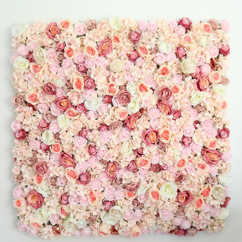 pink Rose Flower Wall for Wedding Photography Backdrop Special Event Salon Party Arrangement Rose Wall Decor Floral Panels