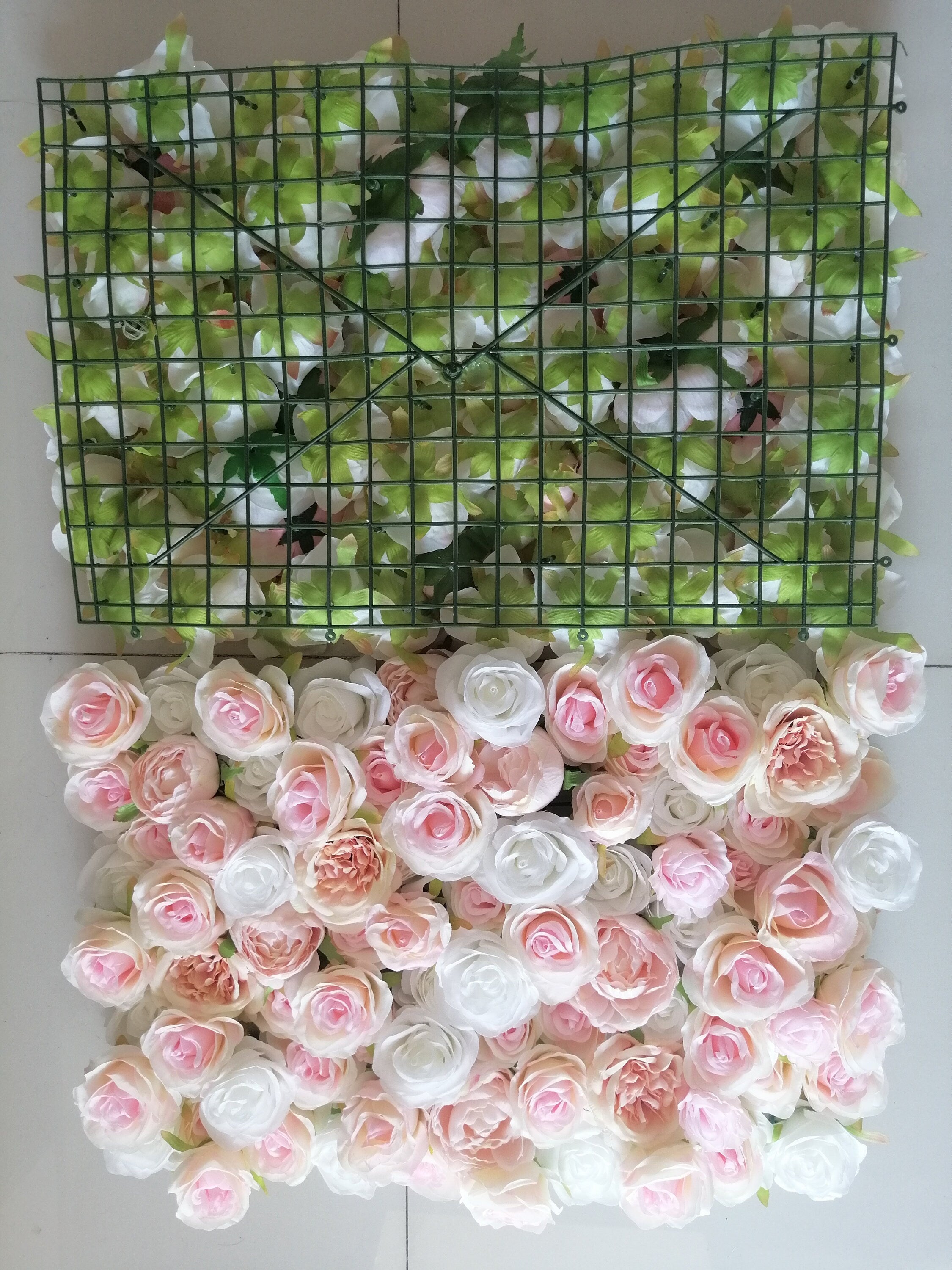 Gradual Colour Rose Wall  Fake Peony Rose Wall For Wedding Romantic Photography Backdrop Special Event Decor Floral Panels