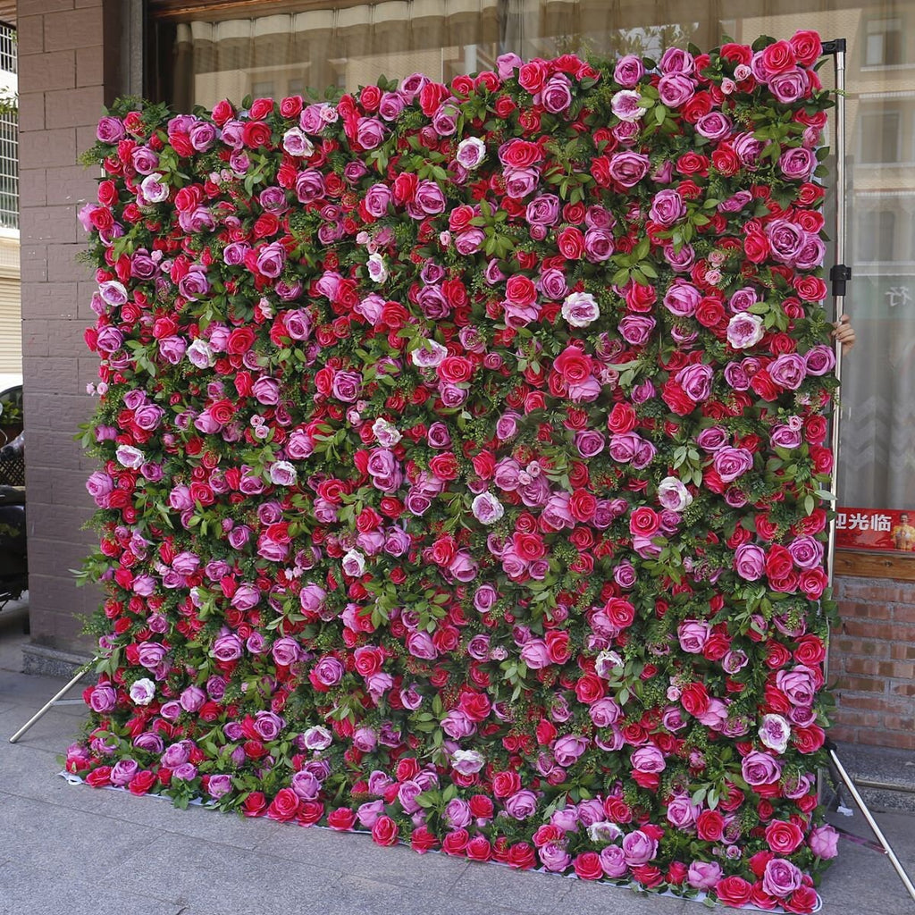 3D Flower Wall For Wedding Arrangement Event Salon Party Photography Backdrop Fabric Rolling Up Curtain Fabric Cloth