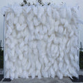 3D White Feather Wall  On Cloth Fabric Wedding Party Photo Backdrop Bridal Shower Special Event Top Quality Easy Quick Assemble