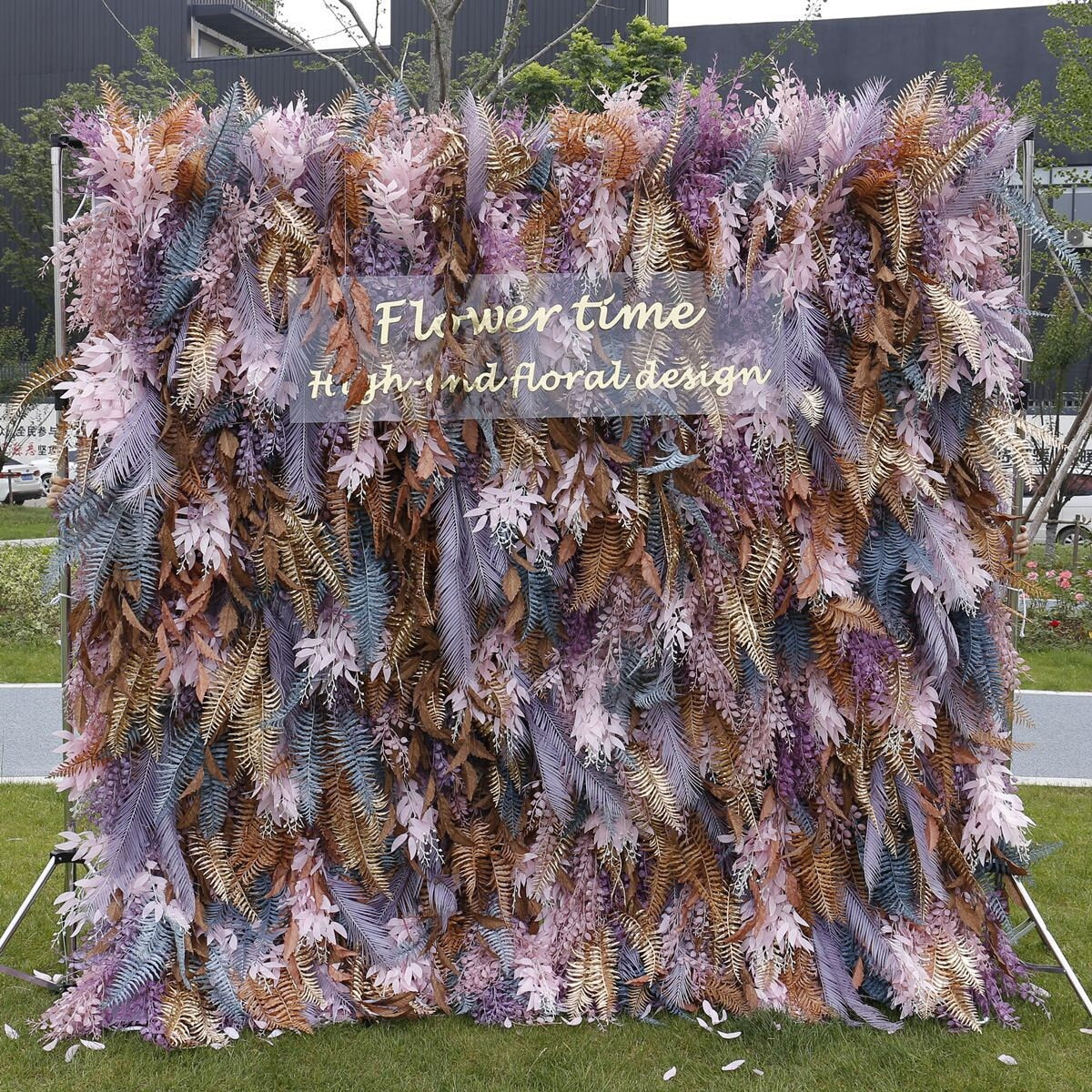 Romandic Autumn Flower Wall  On Cloth Fabric Wedding Party Photo Backdrop Bridal Shower Special Event Top Quality Easy Quick Assemble