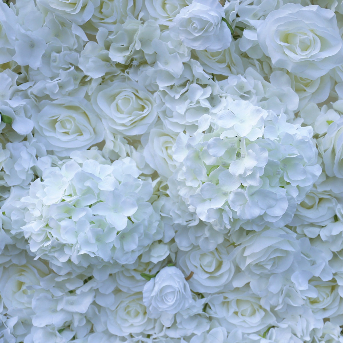 White Flower Wall for Wedding Arrangement Bridal Shower Event Salon Party Photography Backdrop Fabric Rolling Up Curtain Fabric Cloth