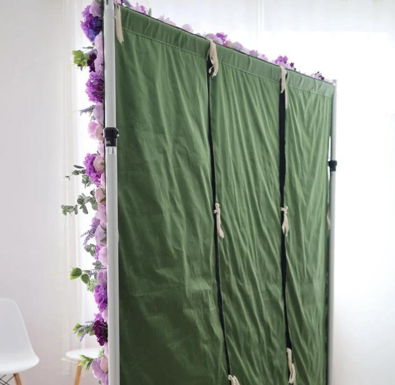 Floral Wall For Wedding Arrangement Event Salon Party Photography Backdrop Fabric Rolling Up Curtain Fabric Cloth