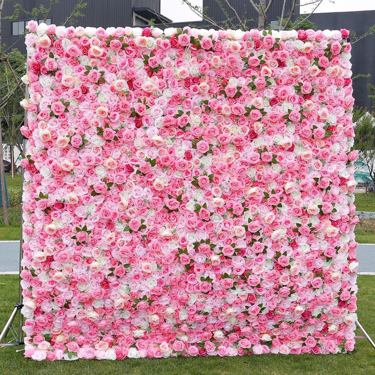 Spring Pink Flower Wall Wedding Photography Backdrop Special Event Party Boutique Shop Arrangement Decor Floral Panels