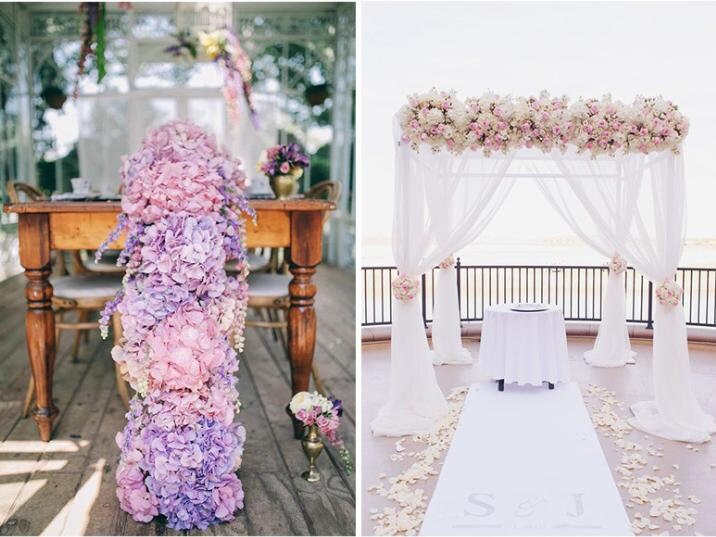 Ivory Flower garland, Floral arch,Wedding flower arch, Wedding garland, Chuppah flowers, wedding arbor,table Center piece 3.27ft