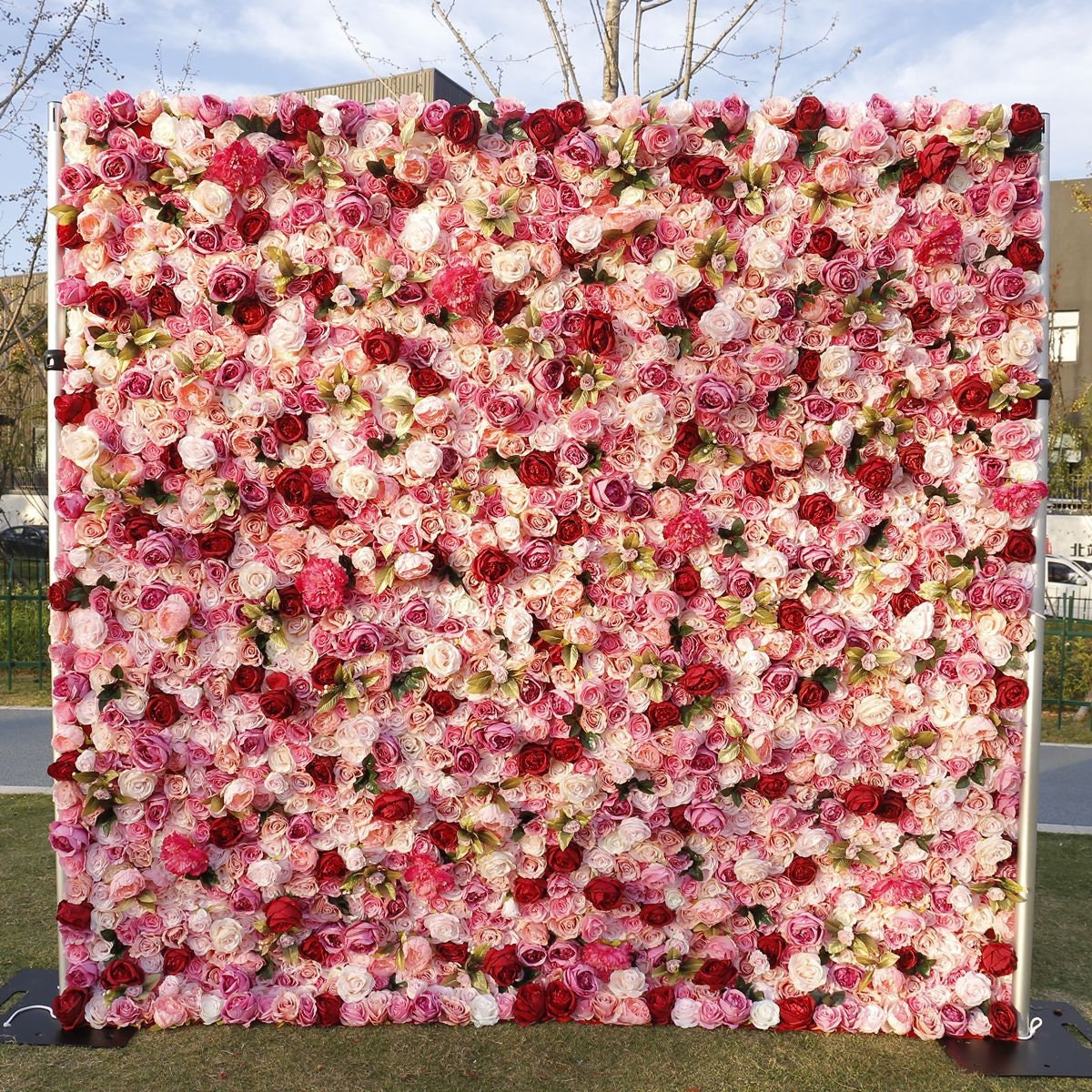 Floral Wall For Wedding Arrangement Fake Flower Wall Backdrop Bridal Shower Event Salon Party Photography Panel