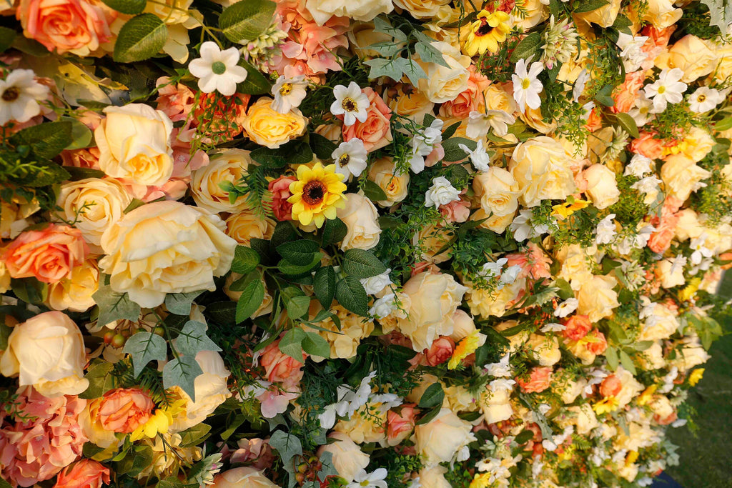 New Design Flower Wall For Wedding Arrangement Event Salon Party Photography Backdrop Fabric Rolling Up Curtain Fabric Cloth