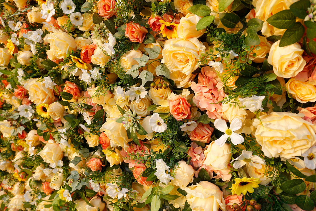 New Design Flower Wall For Wedding Arrangement Event Salon Party Photography Backdrop Fabric Rolling Up Curtain Fabric Cloth
