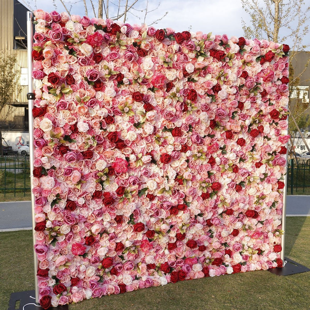 Floral Wall For Wedding Arrangement Fake Flower Wall Backdrop Bridal Shower Event Salon Party Photography Panel