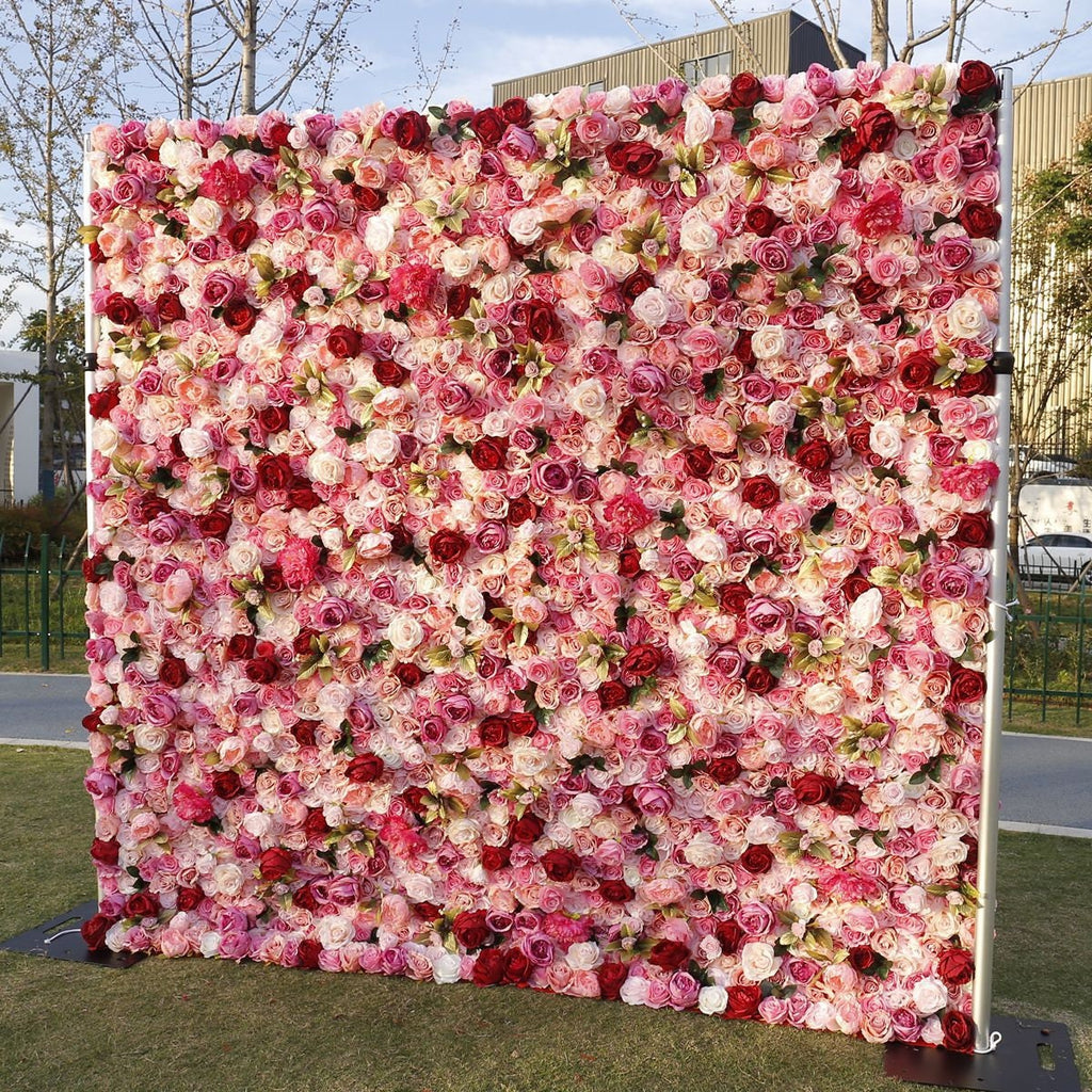 Floral Wall For Wedding Arrangement Fake Flower Wall Backdrop Bridal Shower Event Salon Party Photography Panel