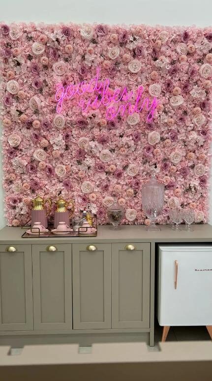 Coffee Colour Flower Wall For Wedding Romantic Photography Backdrop Baby Shower Bridal Shower Home Decor Floral Panels 15.75X23.62inch