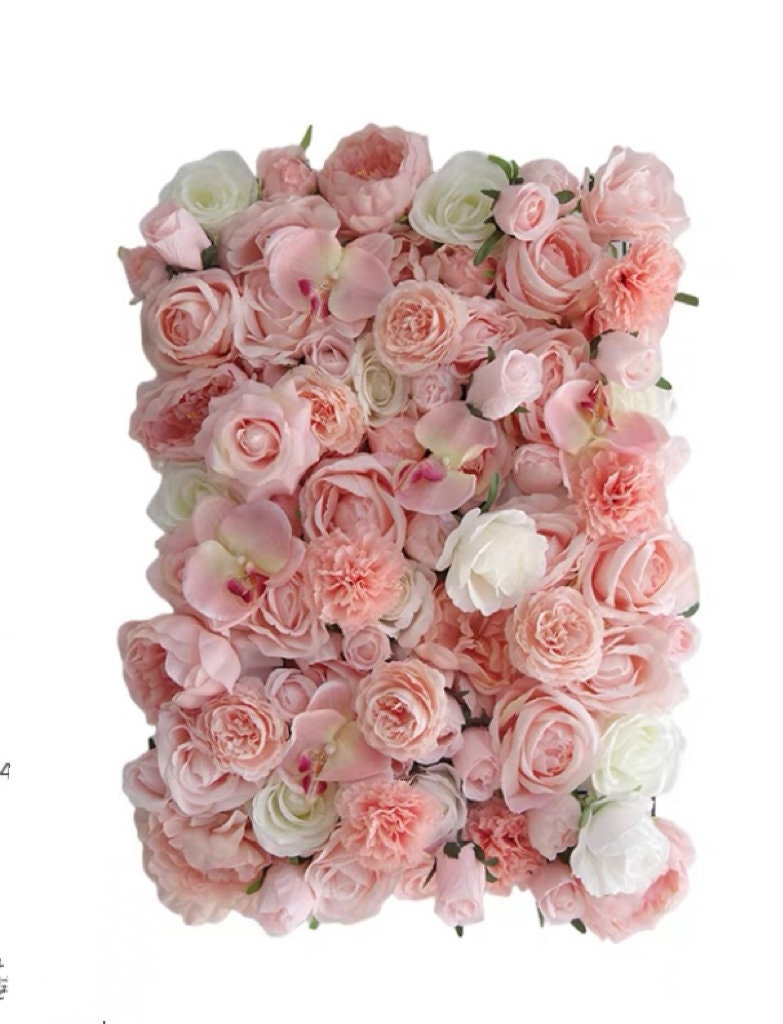 Artifical Simulation Brush Pink Flower Wall For Wedding Photography Backdrop Special Event Arrangement Decor Floral Panels