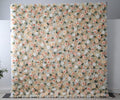 3D Champagne Flower Wall For Wedding Arrangement Event Salon Party Photography Backdrop Fabric Rolling Up Curtain Fabric Cloth