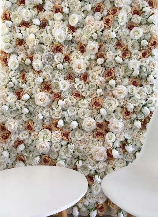 High Quality Flowers Wall  For Wedding Arrangement Event Salon Party Photography Backdrop Fabric Rolling Up Curtain Fabric Cloth