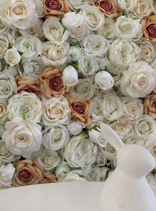 High Quality Flowers Wall  For Wedding Arrangement Event Salon Party Photography Backdrop Fabric Rolling Up Curtain Fabric Cloth