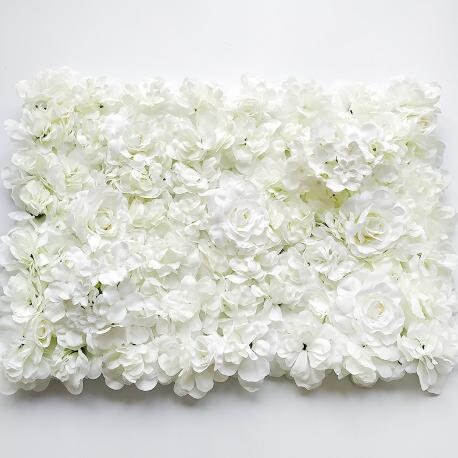 White Flower Wall Artificial Rose Hydrangea Flower Backdrops For Romantic  Photography Bridal Shower Panels