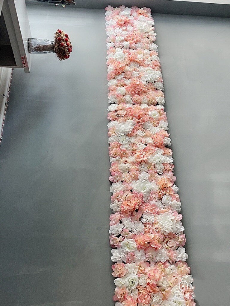 4 PCS/1 Square Meter Artifical Silk  Rose Hydrangea Flower Walls  Wedding Backdrops For Romantic Wedding Photography Panels 40*60cm