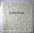 White Flower Wall For Wedding Arrangement Event Salon Party Photography Backdrop Fabric Rolling Up Curtain Fabric Cloth
