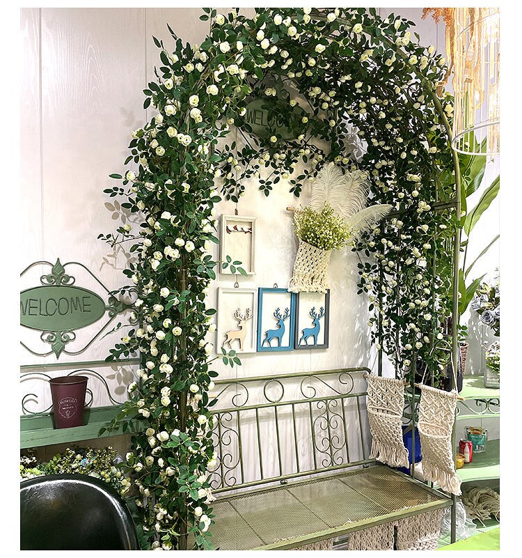 Artifical Simulation Rose Bud Rattan 1.75m/69"  For Home Garden Decor Florals Outdoor Wedding Special Event Arrangement Arch Decor