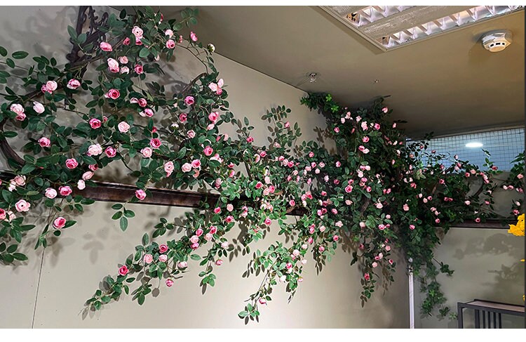 Artifical Simulation Rose Bud Rattan 1.75m/69"  For Home Garden Decor Florals Outdoor Wedding Special Event Arrangement Arch Decor