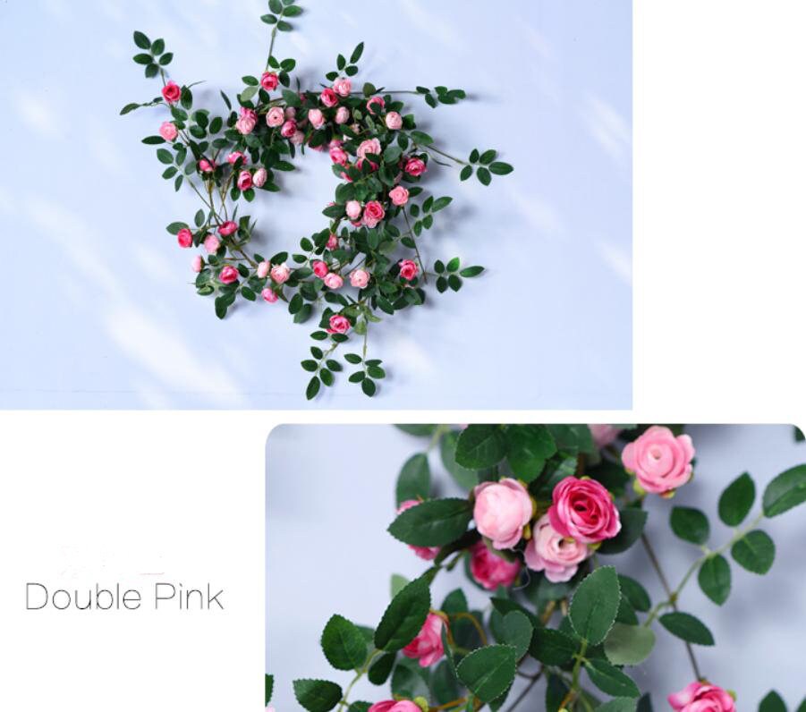 Artifical Simulation Rose Bud Rattan 1.75m/69"  For Home Garden Decor Florals Outdoor Wedding Special Event Arrangement Arch Decor