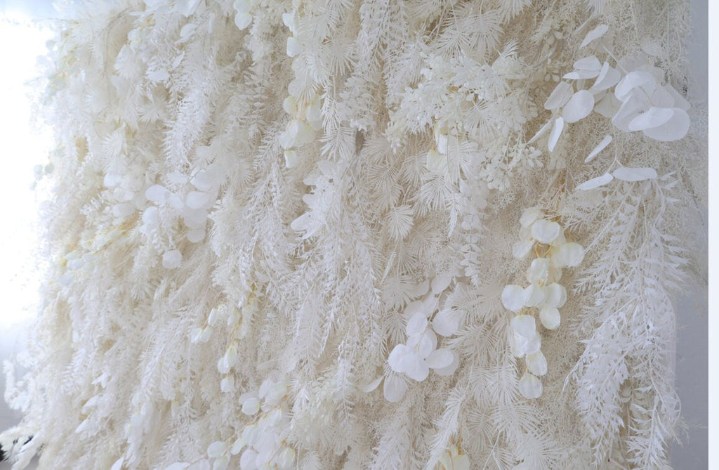 Rude Color Misty Smog Pampas Wall For Wedding Arrangement Event Salon Party Photography Backdrop Fabric Rolling Up Curtain Fabric Cloth